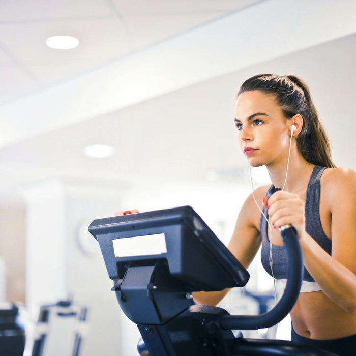 Women exercising at the gym