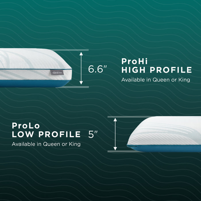 Heights of the TEMPUR-Adapt® Pro Pillow