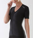 Womens Zip-Up Posture Shirt® in black