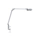 Element Adjustable Desk Lamp in silver with a clamp base.