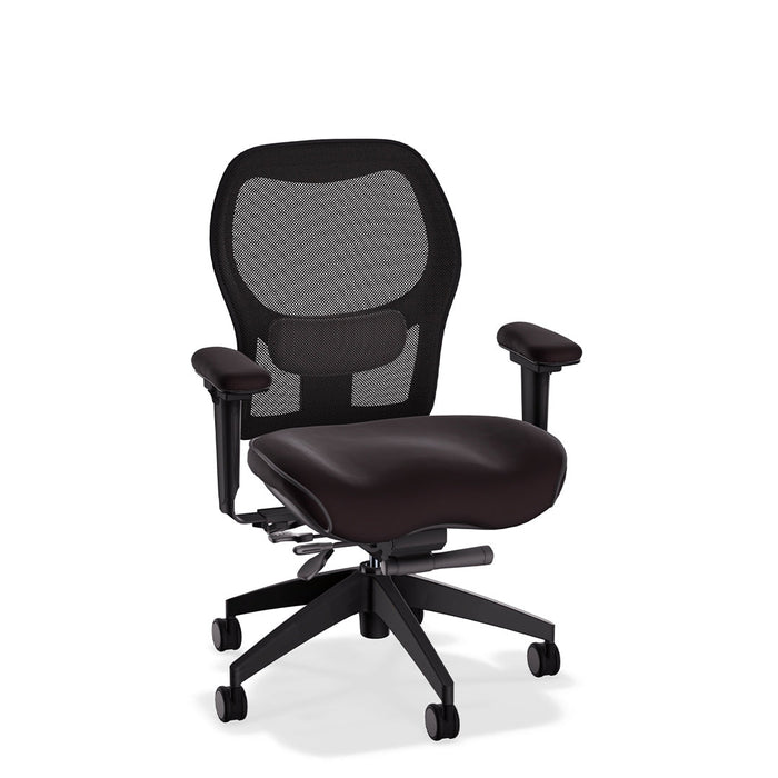 Brezza Ergonomic Mesh Office Chair in Tribeca Premium Leather