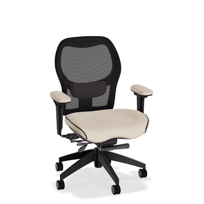 Brezza Ergonomic Mesh Office Chair in Tribeca Premium Leather