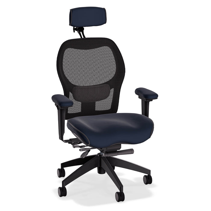 Brezza Ergonomic Mesh Office Chair in Tribeca Premium Leather