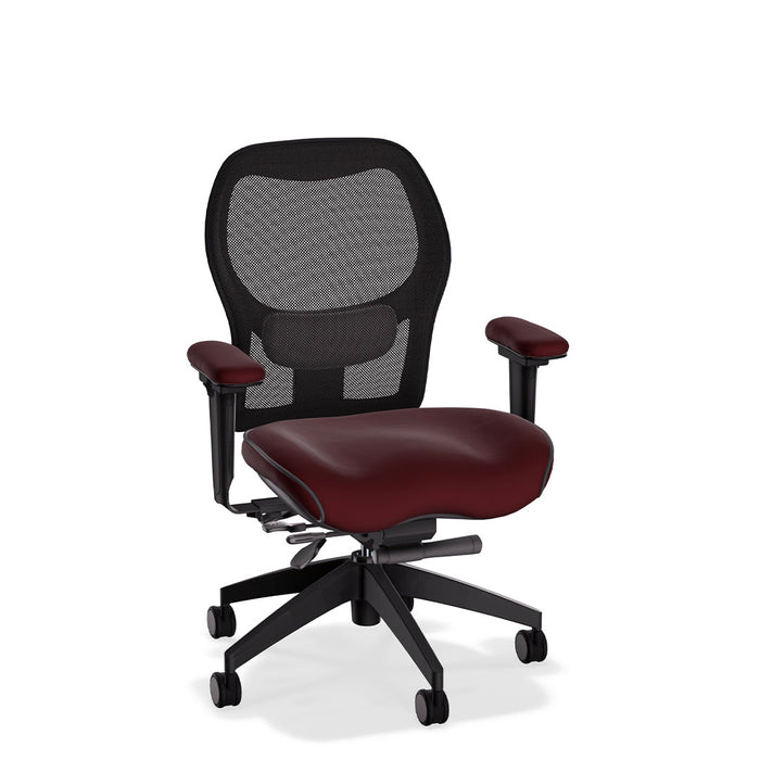 Brezza Ergonomic Mesh Office Chair in Tribeca Premium Leather