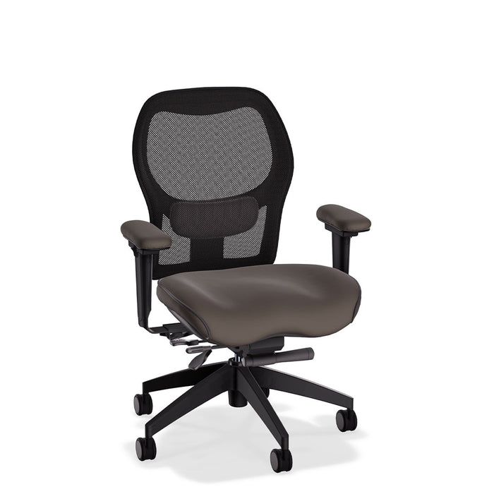 Brezza Ergonomic Mesh Office Chair in Tribeca Premium Leather