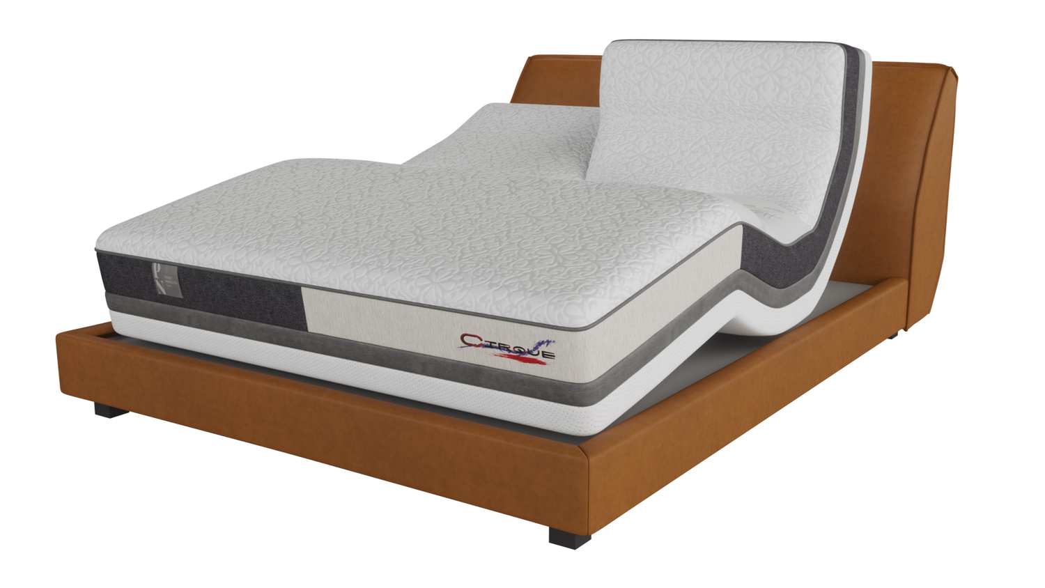 THE ONLY MATTRESS THAT DOES NOT REQUIRE AN ADJUSTABLE BASE FOR OPTIMAL SUPPORT