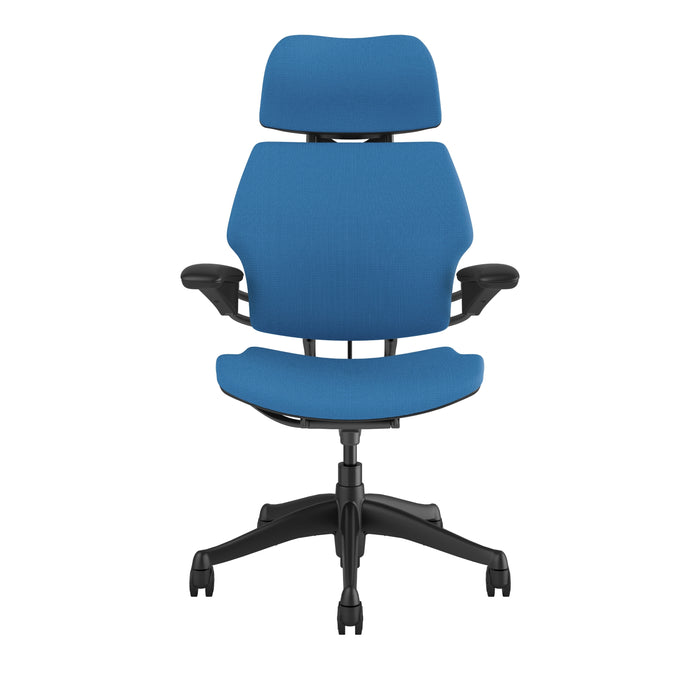 Freedom Office Chair with Headrest | Relax The Back | in textile Corde 4 color Azure