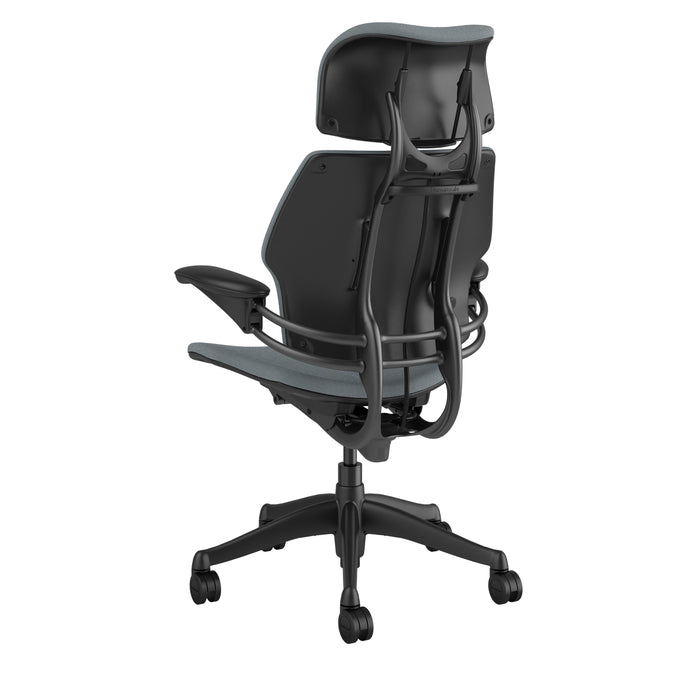 Freedom Office Chair with Headrest | Relax The Back | in textile Corde 4 color Medium Grey