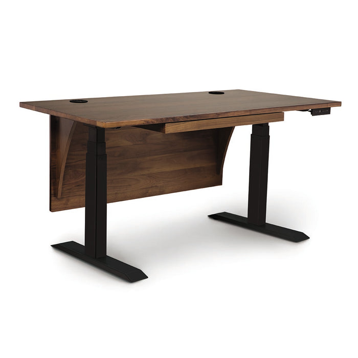 Invigo Sit Stand Desk in Walnut