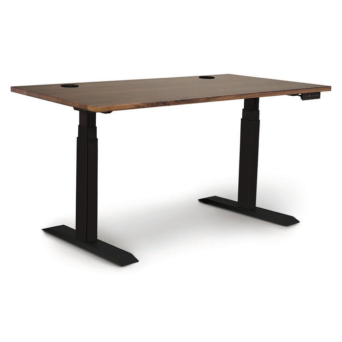 Invigo Sit Stand Desk in Walnut