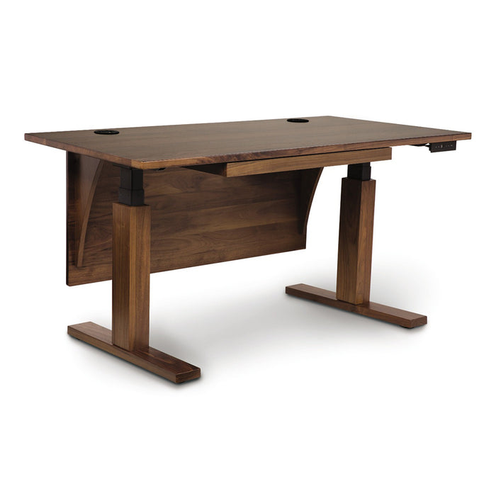 Invigo Sit Stand Desk in Walnut