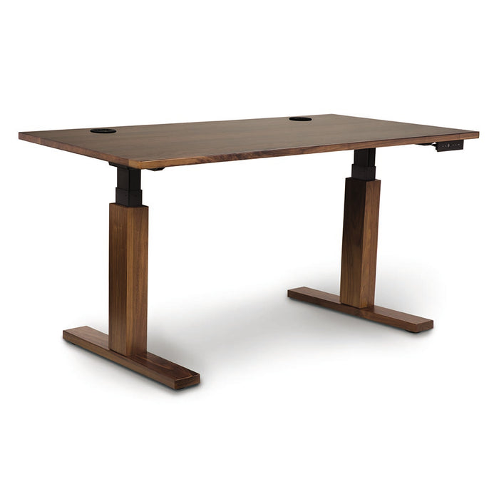 Invigo Sit Stand Desk in Walnut