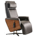 Side view of the Circa Zero Gravity Swivel Chair in espresso | Relax The Back