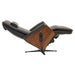 Side view of the Circa Zero Gravity Swivel Chair in espresso | Relax The Back