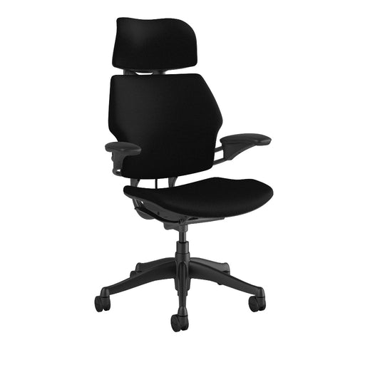 Freedom Office Chair with Headrest | Relax The Back | in textile Corde 4 color Black